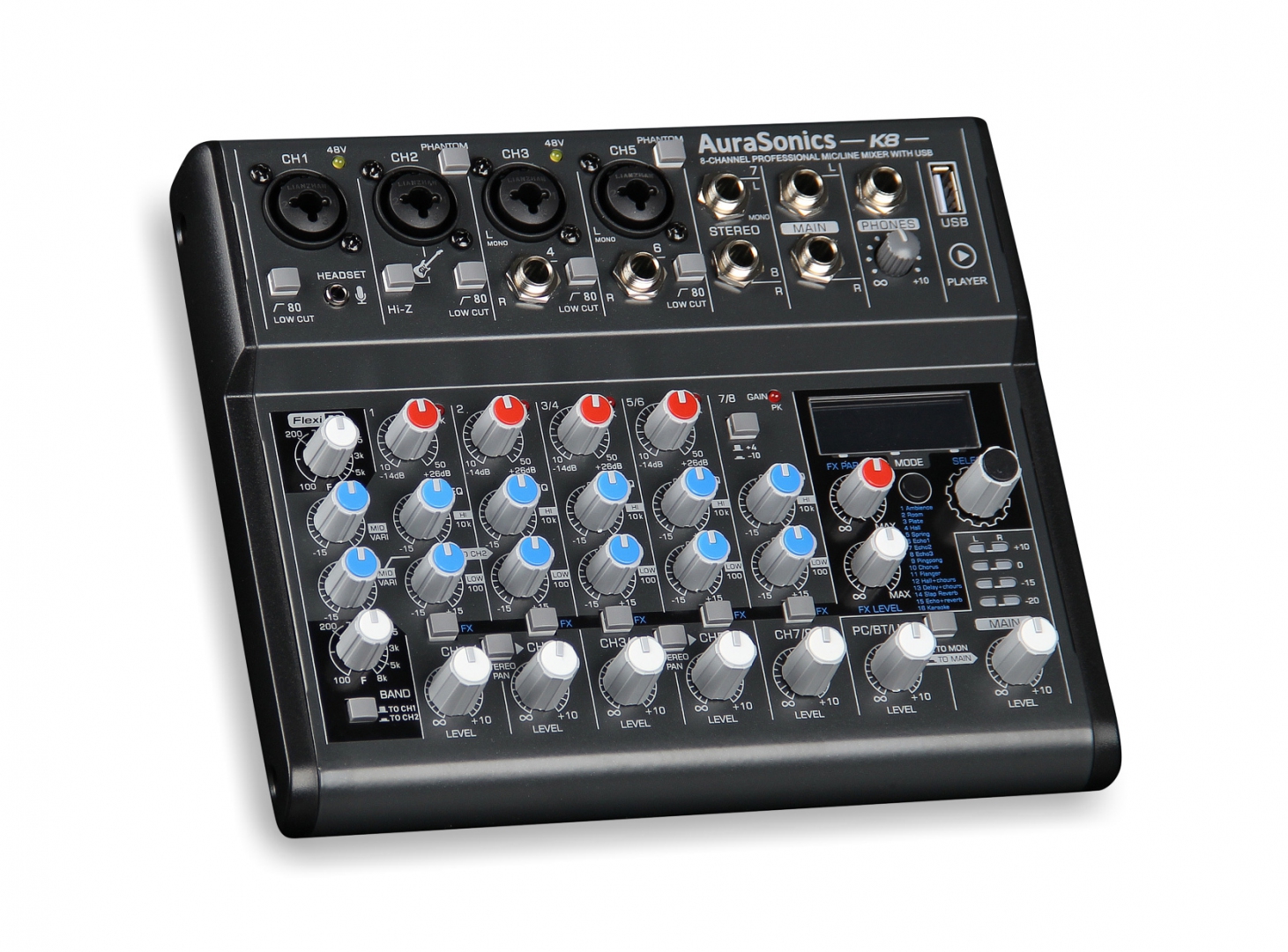 AuraSonics K8 компактный микшерный пульт в Егорьевске
