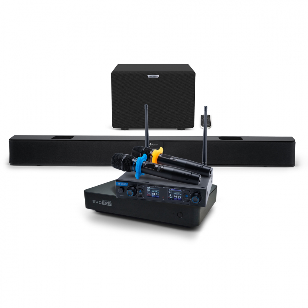 Hi-End караоке-система EVOBOX Premium + EvoSoundBar (саундбар с караоке) в Егорьевске