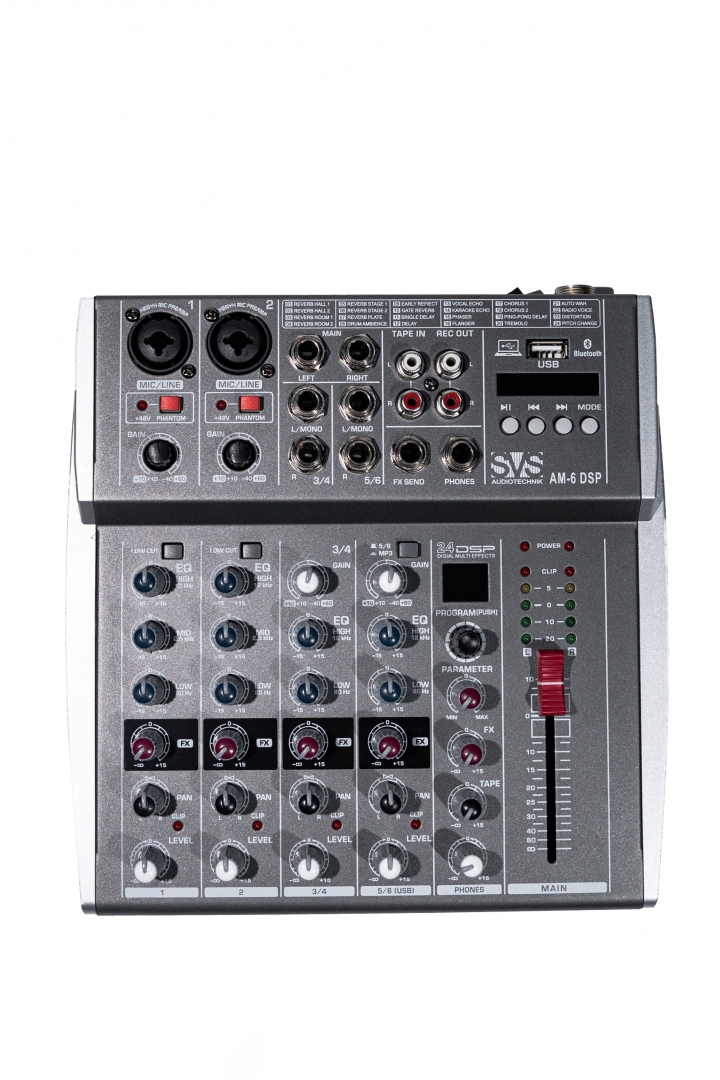 SVS Audiotechnik mixers AM-6 DSP Микшерный пульт аналоговый, 6-канальный SVS Audiotechnik mixers в Егорьевске