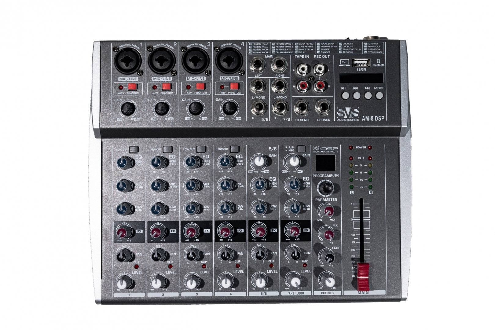 SVS Audiotechnik mixers AM-8 DSP Микшерный пульт аналоговый, 8-канальный в Егорьевске